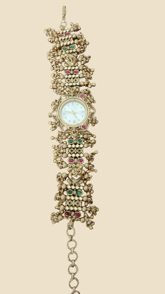 Antique Gold Pearl-Edge Jewellery Watch