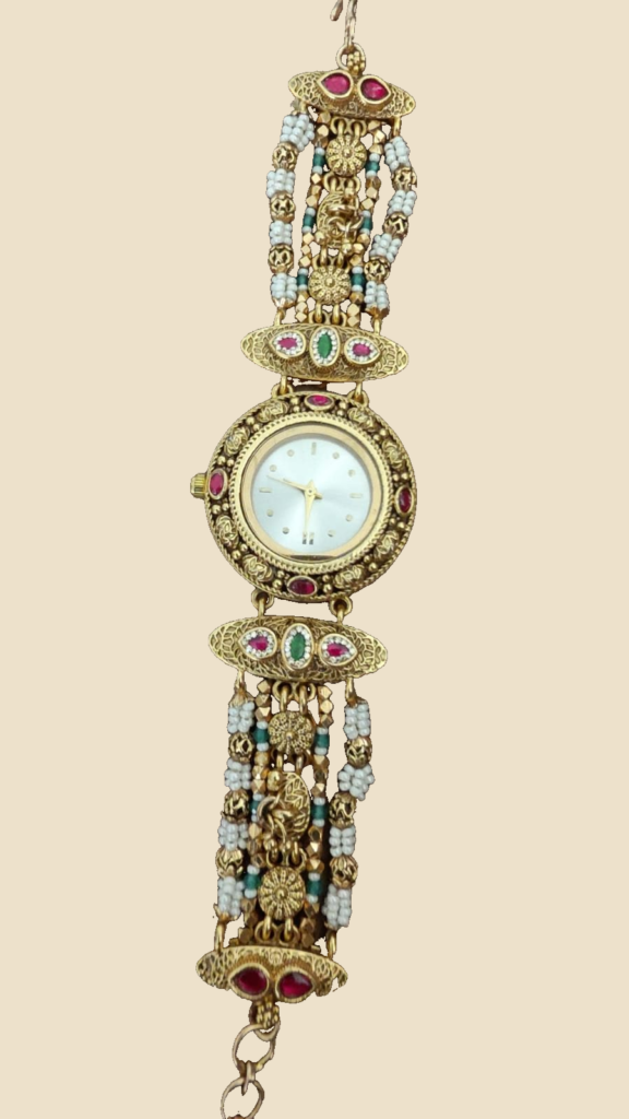 Pearl and Turquoise Bead Jewellery Watch
